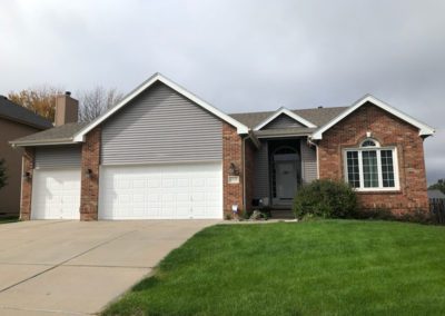 Beautiful brick home with attached garage.